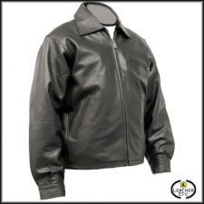 Leather Jacket With Zip Front Leather Jacket With Zip Front