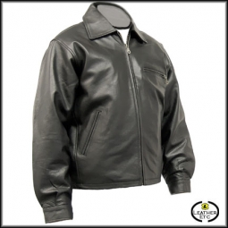 Leather Jacket With Zip Front Leather Jacket With Zip Front