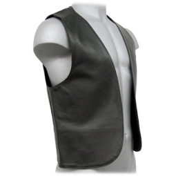 Bar Vest In Black Leather Bar Vest In Black Leather