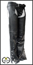 Black Leather Basic Chaps Black Leather Basic Chaps