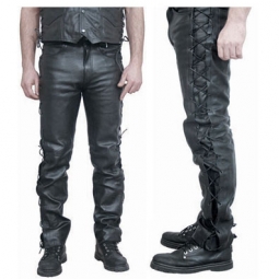 Black Leather Side Lace Pant Black Leather Side Lace Pant