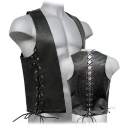 Vest With Front And Back Laces Vest With Front And Back Laces