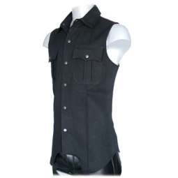 Black Garment Sleeveless Shirt Black Garment Sleeveless Shirt