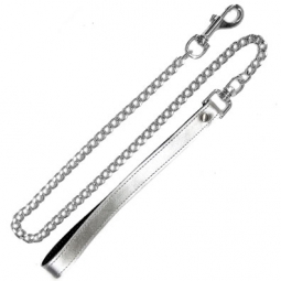 Silver Leather Leash Silver Leather Leash
