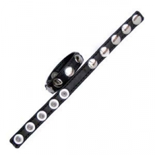 Black Leather Five Speed Cock Ring Black Leather Five Speed Cock Ring