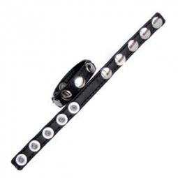 Black Leather Five Speed Cock Ring Black Leather Five Speed Cock Ring