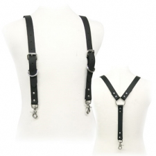 Black Leather Suspenders Black Leather Suspenders
