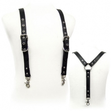 Black Garment Leather Suspenders Black Garment Leather Suspenders