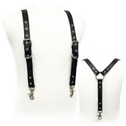 Black Garment Leather Suspenders Black Garment Leather Suspenders