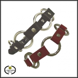 Red Patent Or Black Leather Ring And Ring Choker Red Patent Or Black Leather Ring And Ring Choker