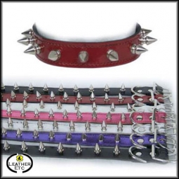 Leather Collar With Small Spikes Leather Collar With Small Spikes