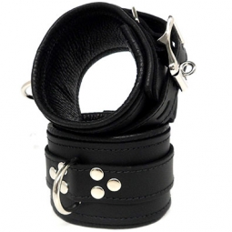 Leather Lined Bondage Cuffs - Wrist And Ankle Leather Lined Bondage Cuffs - Wrist And Ankle