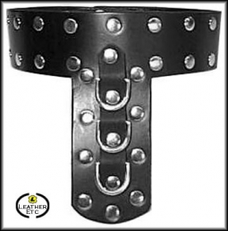 Unique Collar With Studs And Small D Rings Unique Collar With Studs And Small D Rings