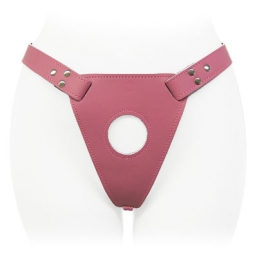 Pink Leather Strap On Pink Leather Strap On