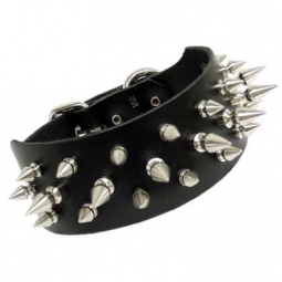 Fetish Collar With Small And Large Spikes Fetish Collar With Small And Large Spikes