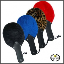 Large Leather Paddle With Fleece Lining Large Leather Paddle With Fleece Lining