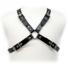 Black Leather Buckle Harness For Men Black Leather Buckle Harness For Men