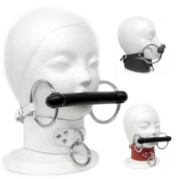 Mouth Bit Gag With Collar For Bondage Mouth Bit Gag With Collar For Bondage