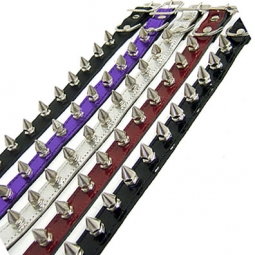 Leather Collar With Unique Spikes Leather Collar With Unique Spikes