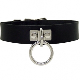 Leather Collar With A Halter Ring Leather Collar With A Halter Ring