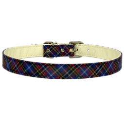 Blue Plaid Garment Collar Blue Plaid Garment Collar