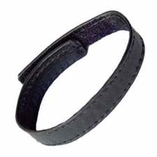 Velcro Cock Ring In Black Leather Velcro Cock Ring In Black Leather