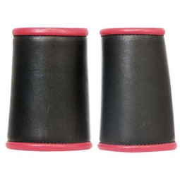 Leather Gauntlet With Piping - Pair Leather Gauntlet With Piping - Pair