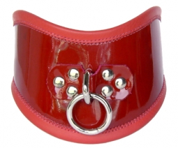 Red Patent Leather Posture Collar Red Patent Leather Posture Collar