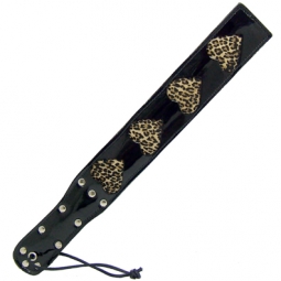 Shiny Black Slapper With Three Hearts Shiny Black Slapper With Three Hearts