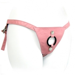 Pink Leather Stallion Strap On Pink Leather Stallion Strap On