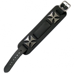 Watchband With Iron Cross Studs Watchband With Iron Cross Studs