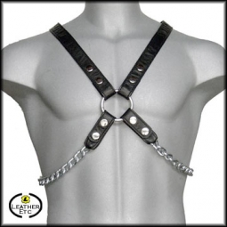 Men's Leather And Chain Harness Men's Leather And Chain Harness