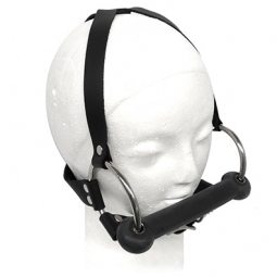 Head Harness With Mouth Bit Gag Head Harness With Mouth Bit Gag