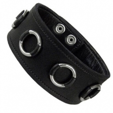 Leather Armband With O Rings Leather Armband With O Rings