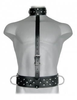 Bondage Belt And Collar Combo Bondage Belt And Collar Combo