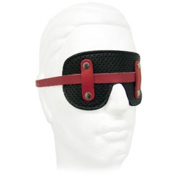 Black/Red Leather Blindfold Black/Red Leather Blindfold