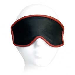 Blindfold With Red Piping And Fleece Lining Blindfold With Red Piping And Fleece Lining