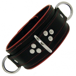 BDSM/Bondage Collar With Leather Piping BDSM/Bondage Collar With Leather Piping