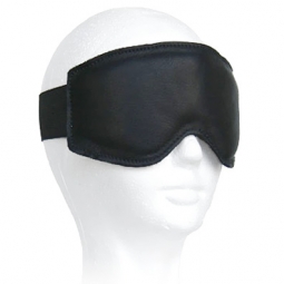Black Leather Padded Blindfold Black Leather Padded Blindfold