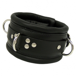 Soft Leather Padded Bondage Collar Soft Leather Padded Bondage Collar