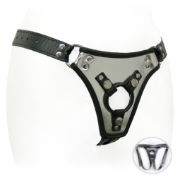 Low Rider Strap On In Metallic Leather Low Rider Strap On In Metallic Leather