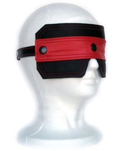 Black And Red Leather Blindfold Mask Black And Red Leather Blindfold Mask