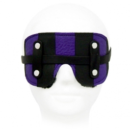 Black/Purple Combination Blindfold - Lined Black/Purple Combination Blindfold - Lined