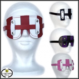 Leather Blindfold With Fleece Lining Leather Blindfold With Fleece Lining