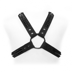Leather Harness With Black Studs Leather Harness With Black Studs