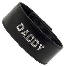Black Leather DADDY ID Armband Black Leather DADDY ID Armband