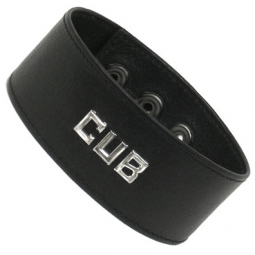 Black Leather CUB ID Armband Black Leather CUB ID Armband
