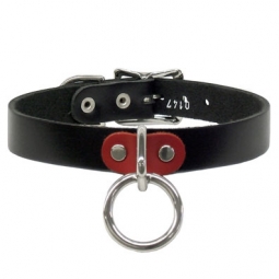 Halter Ring Collar In Genuine Leather Halter Ring Collar In Genuine Leather