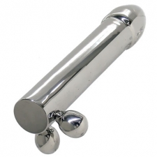 Steel Dildo With Balls Steel Dildo With Balls