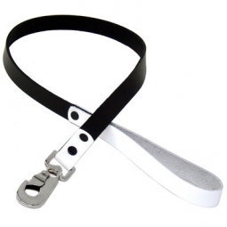 White And Black Leather Fetish Leash White And Black Leather Fetish Leash